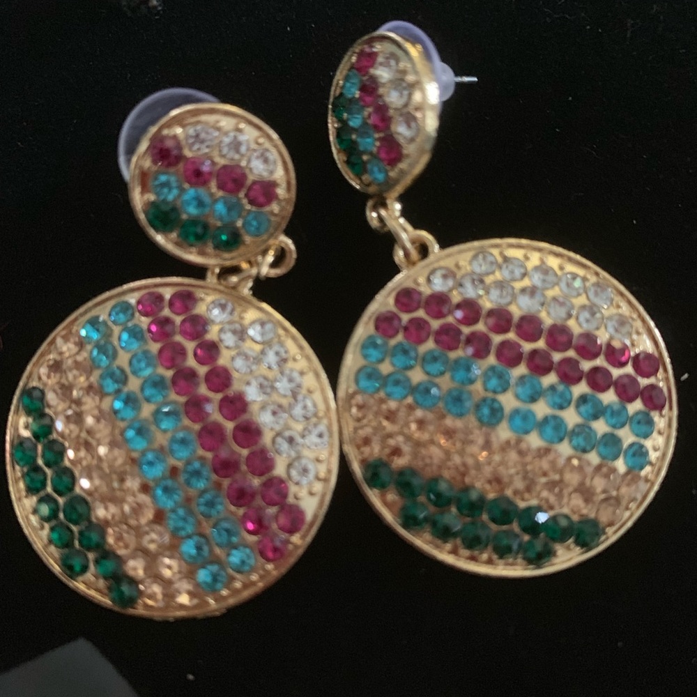 Gorgeous multicolored jeweled Earrings